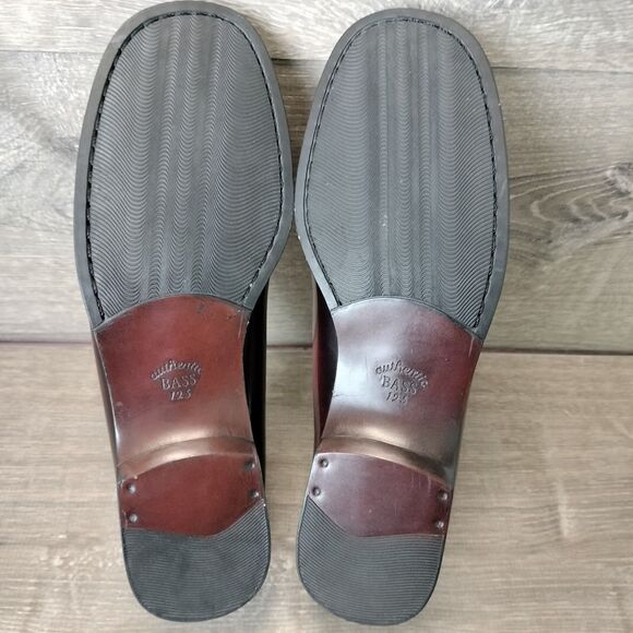 GH Bass Weejun Shoes Women 8.5 Brown Leather Winny Slip On Kiltie Tassled Loafer - Picture 9 of 12